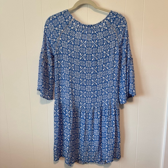 SOUTHERN TIDE Blue & White Patterned 3/4 Sleeve Dress - Picture 4 of 4